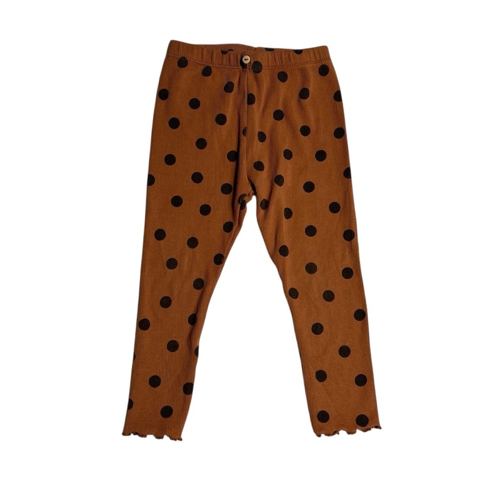 Zara Brown Polka Dot Kids Leggings